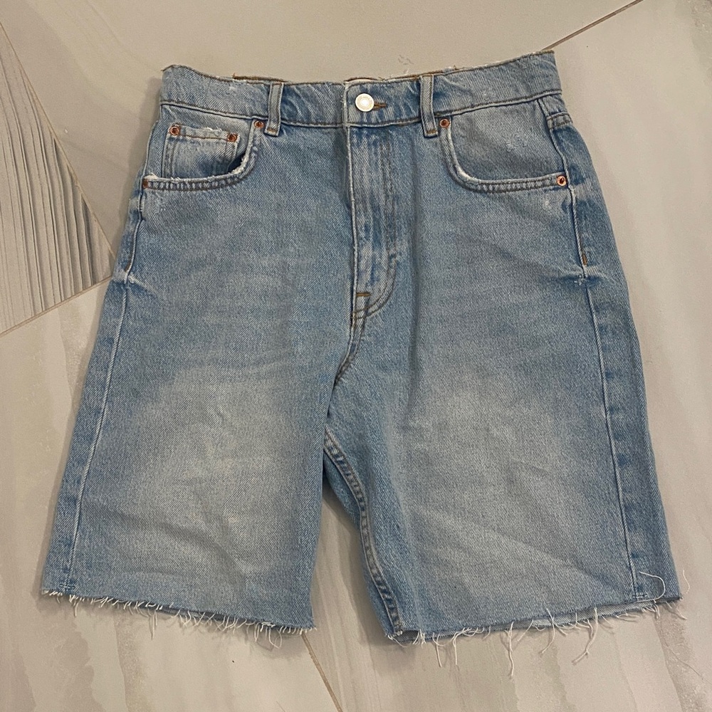 Light Blue Denim Shorts